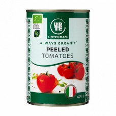 Urtekram Food BIO konservēti mizoti tomāti, 400g
