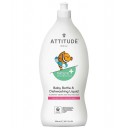 Attitude Eco Baby trauku mazgāšanas līdzeklis bez smaržas, 700ml