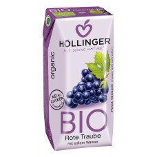 Hollinger BIO negāzēts sarkano vīnogu sulas dzēriens, 0,2l