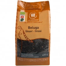 Urtekram Food BIO melnās lēcas Beluga, 400g