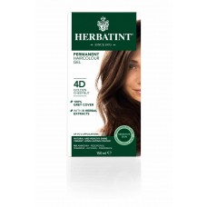 Herbatint ilgnoturīga želejveida matu krāsa, 4D (zeltaini kastaņbrūna), 150ml