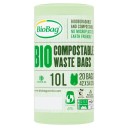 BioBag biokompostējami maisiņi virtuves pārtikas konteineriem, 10l, 20gb.