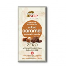 Chocolates Sole piena šokolāde ar sāļās karameles garšu bez pievienota cukura, 100g