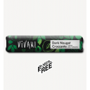 Vivani BIO Dark Nougat melnās šokolādes batoniņš ar karamelizētiem lazdu riekstu gabaliņiem, 35g