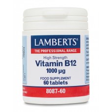 Lamberts uztura bagātinātājs Augstas devas Vitamīns B12 1000µg, 60 tabl.