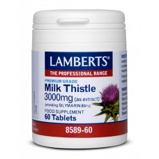 Lamberts uztura bagātinātājs Piena dadža ekstrakts (mārdadzis) 3000mg, 60 tabl.