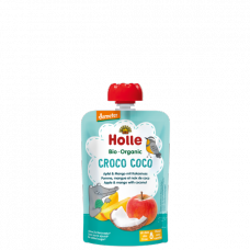 Holle BIO ābolu un mango biezenis ar kokosriekstiem "Croco Coco" no 8 mēn., 100g