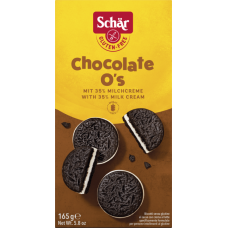 Schar Chocolateo`s bezglutēna kakao cepumi ar 35% piena krēma pildījumu, 165g