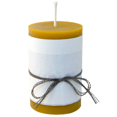 Emīlijas Bišu Vasks  bišu vaska cilindra svece lielais cilindrs 70x100 mm