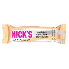 Nick's proteīna batoniņš ar karameli un šokolādi, bez pievienota cukura, 50g