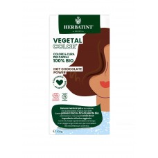 Herbatint Vegetal 100% dabīga pulverveida matu krāsa Hot Chocolate (tumši brūna), 100g