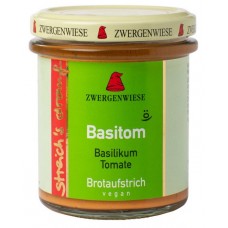 Zwergenwiese BIO krēms maizītēm “Basitom” ar baziliku un tomātiem, 160g
