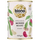 Biona BIO konservētu pupiņu maisījums, bez sāls, 400g