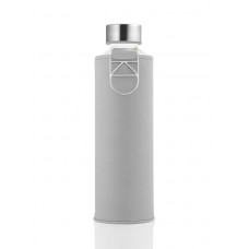 Equa Mismatch stikla ūdens pudele ar mākslīgās ādas apvalku Gray Dove, 750ml