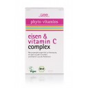 GSE Vertrieb Phyto Vitamins BIO dzelzs un C vitamīna uztura bagātinātājs, 60 tabl.