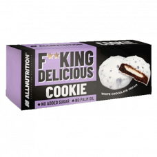 Allnutrition F**king Delicious cepumi ar baltās šokolādes krēmu, bez pievienota cukura, 128g