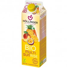 Hollinger BIO augļu un burkānu sula "Multi Sunrise", 1l