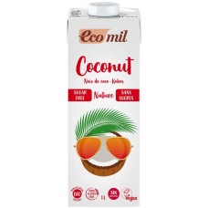 Ecomil BIO bezglutēna kokosriekstu dzēriens bez cukura, 1l