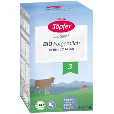 Topfer BIO Lactana 3 mākslīgais piena maisījums zīdaiņiem no 10 mēnešu vecuma, 600g