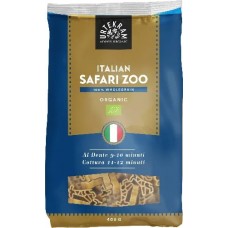 Urtekram Food BIO pilngraudu pasta bērniem "Safari Zoo", 400g