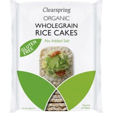 Clearspring BIO bezglutēna pilngraudu rīsu galetes bez sāls, 130g