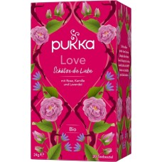 Pukka BIO tēja ar rozēm, kumelīti un lavandu Mīlestība, 20pac.
