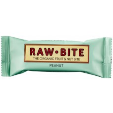 Raw Bite BIO augļu-riekstu batoniņš ar zemesriekstiem (raw), 50g 