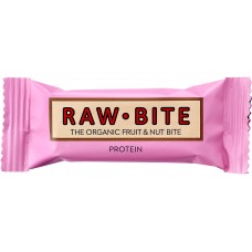 Raw Bite BIO augļu-riekstu batoniņš ar proteīnu (raw), 50g