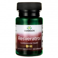 Swanson uztura bagātinātājs Resveratrols 100, 30 kaps.