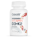 OstroVit uztura bagātinātājs Vitamīns D3 + K2, 90 tabl.