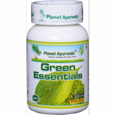 Planet Ayurveda uztura bagātinātājs Green Essentials (attīrīšanai), 60kaps.