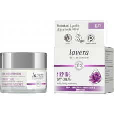 Lavera nostiprinošs dienas krēms ar trīskāršas iedarbības hialuronskābi un bakučiolu, 50ml