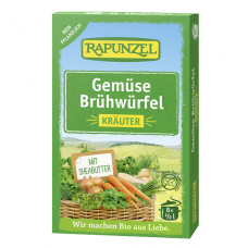 Rapunzel BIO dārzeņu buljona kubiņi ar zaļumiem, 8 gb. x 0,5l