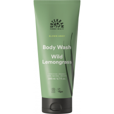 Urtekram Wild Lemongrass dušas želeja ar alvejas un citronzāles ekstraktiem, 200ml