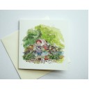 Mydesignpictures atverama kartīte 13*13 cm Card With a Boy