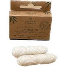 Croll & Denecke dabīgs zobu diegs uzpildei, 2 x 30m