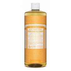 Dr. Bronner`s citrusu un apelsīnu šķidrās ziepes, 945ml