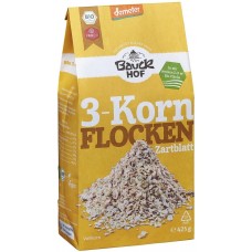 Bauckhof BIO 3 graudu smalkās pārslas, 425g