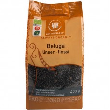 Urtekram Food BIO melnās lēcas Beluga, 400g