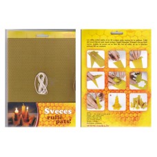 Emīlijas Bišu Vasks vaska sveču izgatavošanas lielais komplekts, 2 plāksnes, 200x260 mm