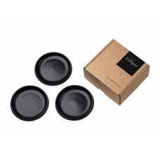 Vaidava Ceramics kolekcija Eclipse uzkodu šķīvju komplekts (3gb), 115x20mm