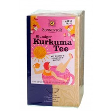 Sonnentor BIO kurkumas tēja ar rožu un plūškoka ziediem, 36g/18pac.