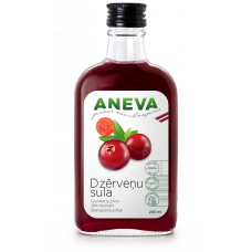 Aneva 100% dzērveņu sula, 200ml