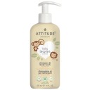 Attitude Eco Baby šampūns matu un ķermeņa mazgāšanai bērniem ar bumbieru nektāru, 473ml