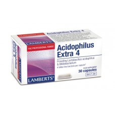 Lamberts uztura bagātinātājs Dzīvo baktēriju komplekss Acidofīlus Ekstra 4, 30kaps.