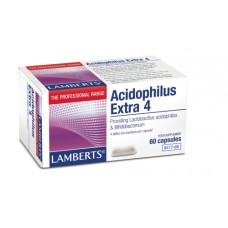 Lamberts uztura bagātinātājs Dzīvo baktēriju komplekss Acidofīlus Ekstra 4, 60kaps.