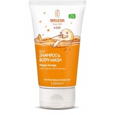 Weleda Kids dušas želeja un šampūns bērniem "Sulīgais apelsīns", 150ml