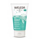 Weleda Kids dušas želeja un šampūns bērniem "Svaigā piparmētra", 150ml