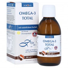 Norsan Omega-3 Total dabiska zivju eļļa ar citronu garšu, 200ml