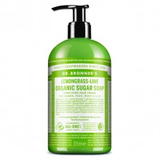 Dr. Bronner`s citronzāles un laima šķidrās cukura ziepes ar dozatoru, 355ml